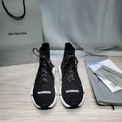 wholesale quality balenciaga speed 2.0 black white